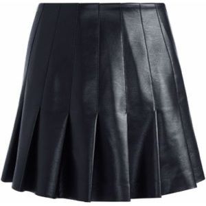Black Faux Leather A&F Skirt